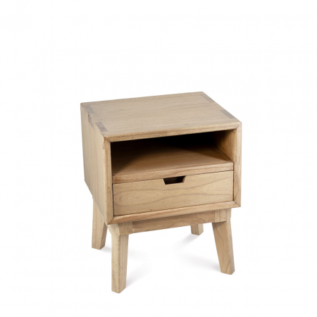 Mesita Scandi 1 Cajón 1 Hueco 45x40x55 Cm - Moycor (1)
