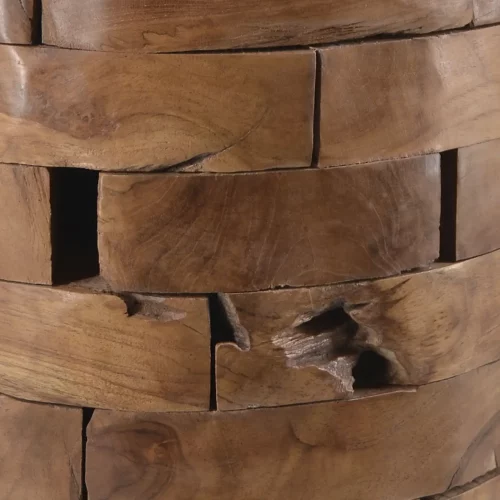Mesita de Madera de Teca con Troncos Horizontales - Moycor (2)