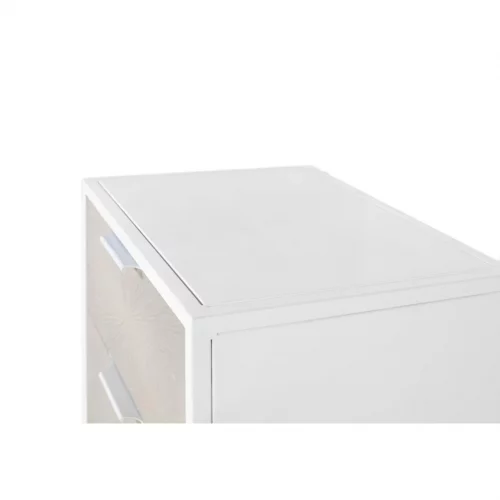 Mesita de Metal y Resina de Color Blanco 50x40x60 Cm - Giner y Colomer (5)