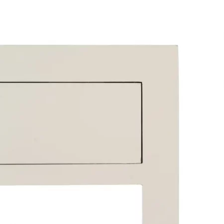 Mesita de Noche Blanco de Madera DM Estilo Oriente 1 Cajon 2 Puertas - IXIA (11)