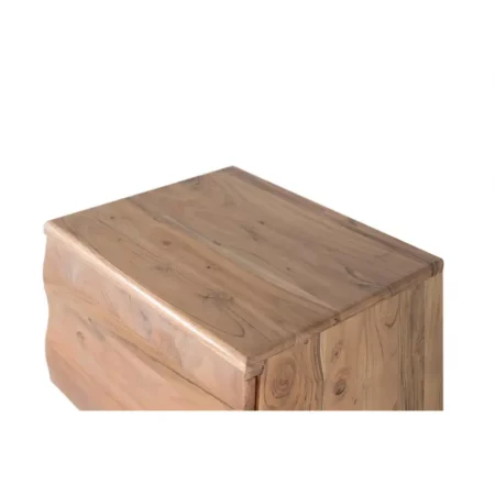 Mesita de Noche Madera Acacia 50x40x52 Cm - Giner y Colomer (6)