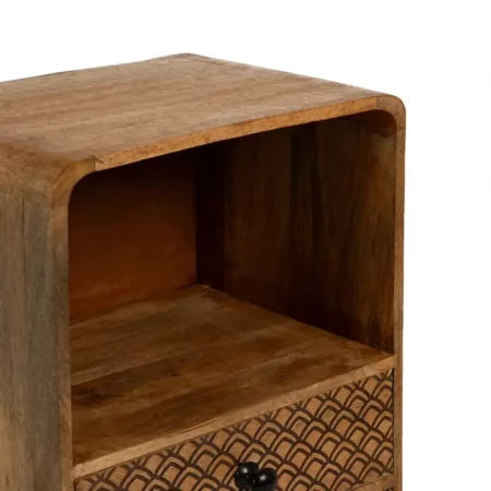 Mesita de Noche Madera Mango 29x25x64 Cm - IXIA (2)