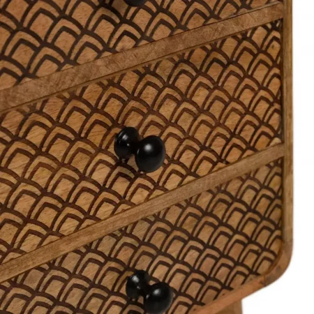 Mesita de Noche Madera Mango 29x25x64 Cm - IXIA (4)
