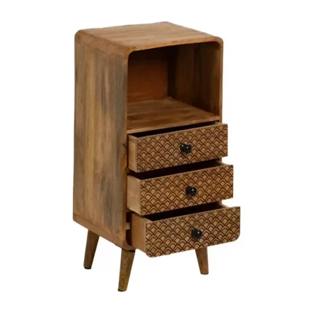Mesita de Noche Madera Mango 29x25x64 Cm - IXIA (5)