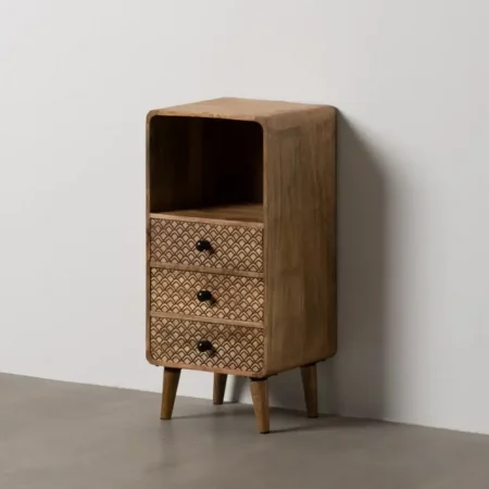 Mesita de Noche Madera Mango 29x25x64 Cm - IXIA (7)