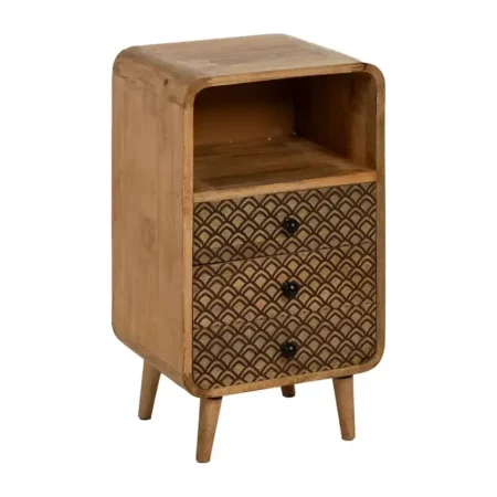 Mesita de Noche Madera Mango 37x31x66 Cm - IXIA (4)