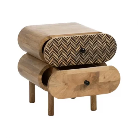 Mesita de Noche Madera Mango 41x33x43 Cm - IXIA (1)