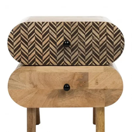 Mesita de Noche Madera Mango 41x33x43 Cm - IXIA (4)
