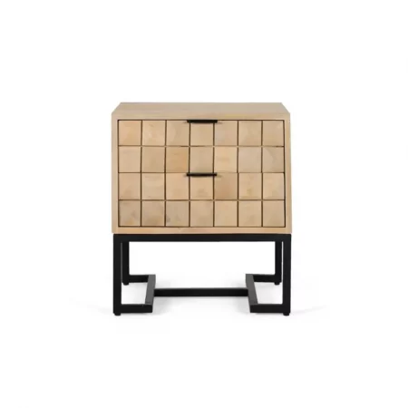 Mesita de Noche Madera Mango 45x40x50 Cm - Giner y Colomer (3)