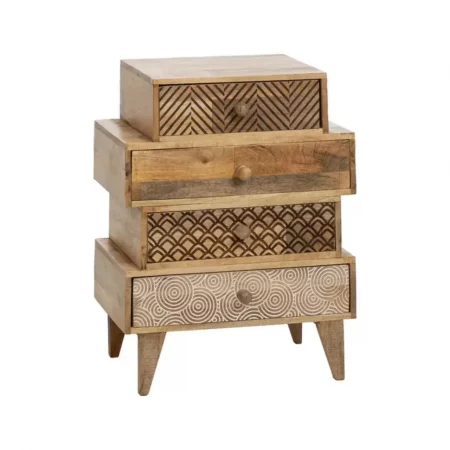 Mesita de Noche Madera Mango 46x30x60 Cm - IXIA (5)