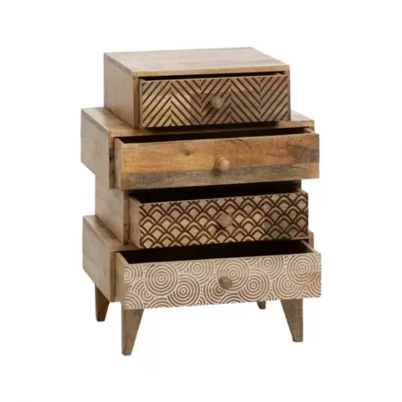 Mesita de Noche Madera Mango 46x30x60 Cm - IXIA (7)