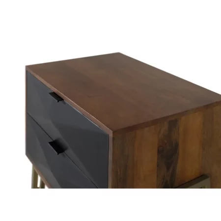 Mesita de Noche Madera Mango 68x45x60 Cm - Giner y Colomer (4)