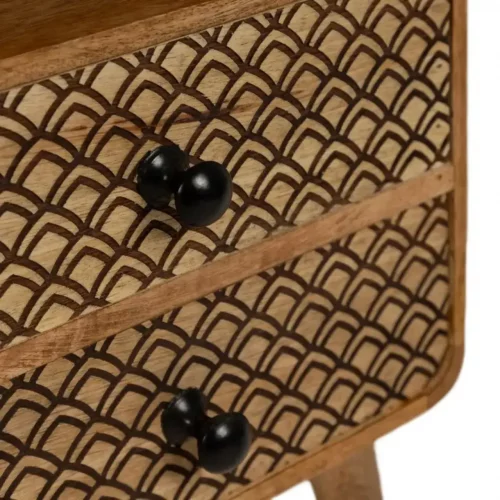 Mesita de Noche Madera Mango Dormitorio 29x25x53 Cm - IXIA (7)