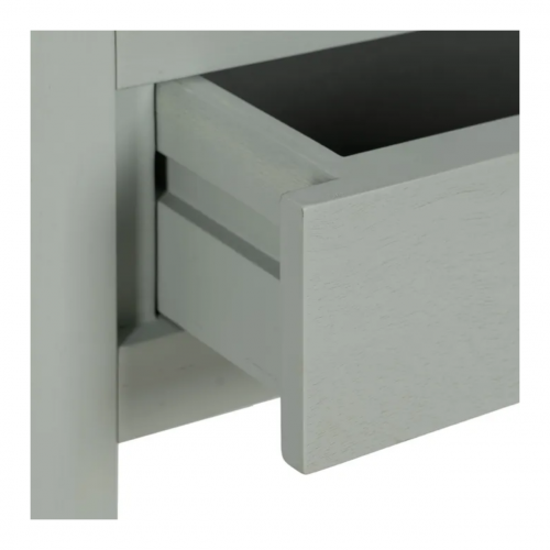 Mesita de Noche de Madera DM de Pino Gris 1 Cajón - IXIA (7)