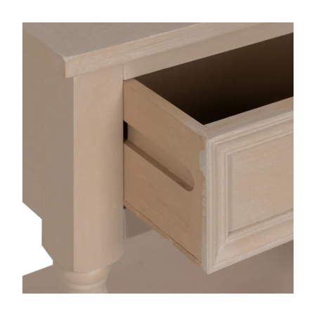 Mesita de Noche de Madera DM de Pino Natural 1 Cajón - IXIA (6)