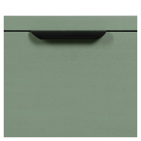 Mesita de Noche de Madera de Pino Verde 1 Cajón - IXIA (10)