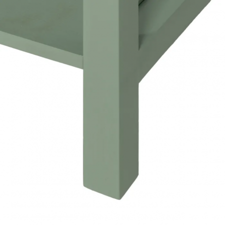 Mesita de Noche de Madera de Pino Verde 1 Cajón - IXIA (11)