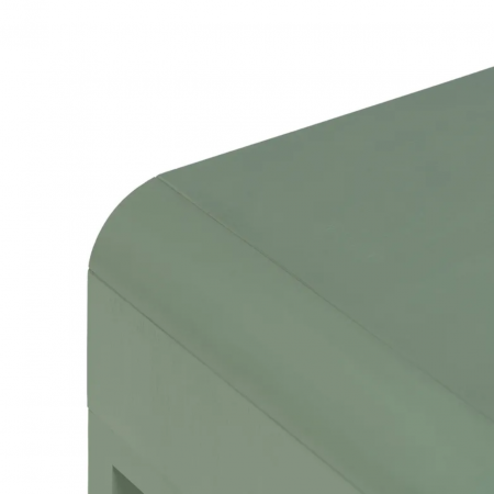 Mesita de Noche de Madera de Pino Verde 1 Cajón - IXIA (4)