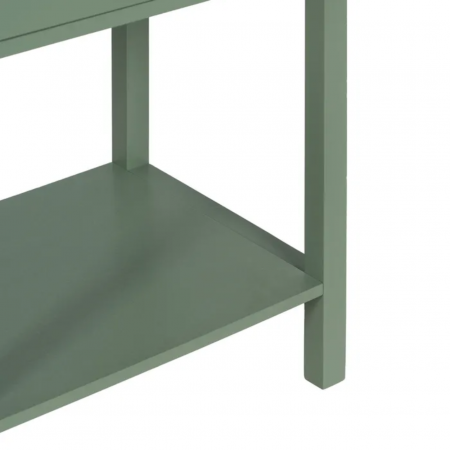 Mesita de Noche de Madera de Pino Verde 1 Cajón - IXIA (8)