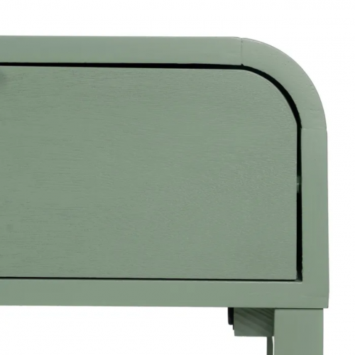 Mesita de Noche de Madera de Pino Verde 1 Cajón - IXIA (9)