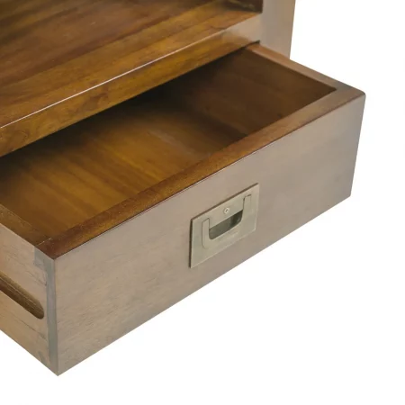 Mesita de Noche en Madera de Caoba con 2 Cajones Modelo Flamingo - Moycor (2)