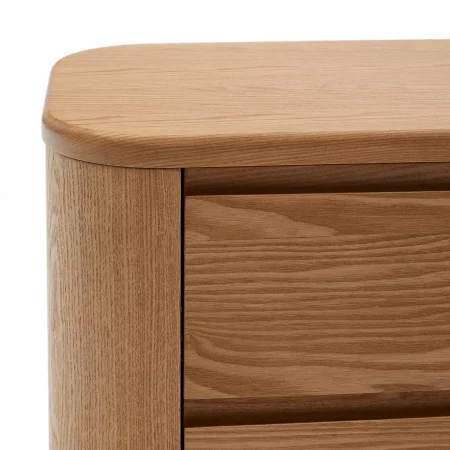 Mesita de noche Salaya de madera contrachapada de fresno FSC Mix Credit 55 x 50 cm-5