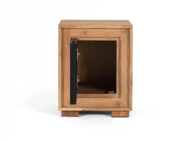 Mesita de noche de madera maciza de mango - 40x40x51 cm-MOVIL (2)