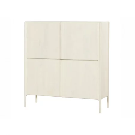 Mueble Auxiliar 4P Mod. Ares Mango Blanco 130x45x140 Cm - Imori (1)