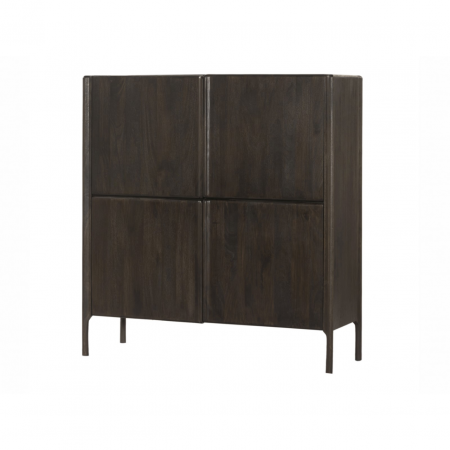 Mueble Auxiliar 4P Mod. Ares Mango Wengué 130x45x140 Cm - Imori (1)