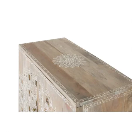 Mueble Auxiliar Madera Mango Acabado Natural y 2 Puertas 71x33x77 Cm - Giner y Colomer (4)