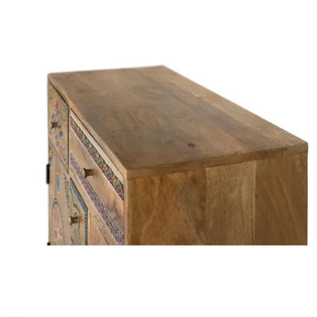 Mueble Auxiliar de Madera Maciza de Mango y MDF con 5 Cajones y 2 Puertas - Giner y Colomer (6)