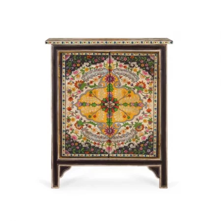 Mueble Auxiliar de Madera de Mango y MDF Artesanal 2 Puertas - Giner y Colomer (2)