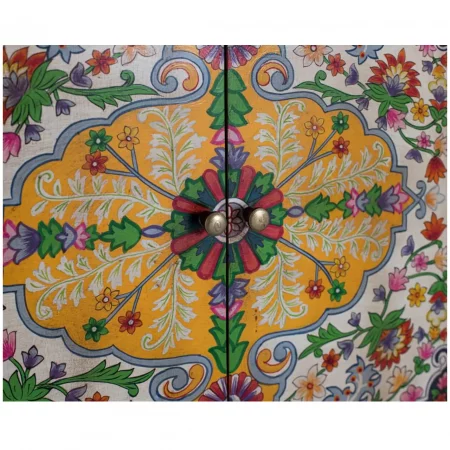 Mueble Auxiliar de Madera de Mango y MDF Artesanal 2 Puertas - Giner y Colomer (5)