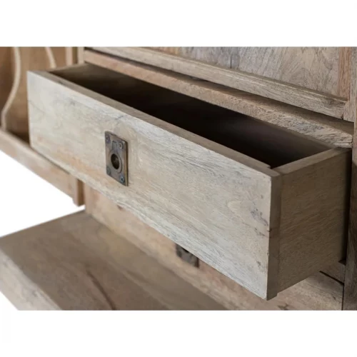 Mueble Bar Madera Mango Natural 90180x52x104 Cm - Giner y Colomer (3)
