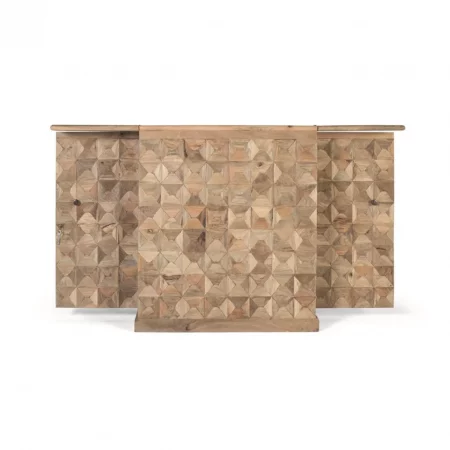 Mueble Bar Madera Mango Natural 90180x52x104 Cm - Giner y Colomer (6)