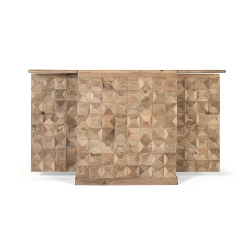 Mueble Bar Madera Mango Natural 90180x52x104 Cm - Giner y Colomer (6)