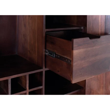 Mueble Bar con 2 Puertas Madera de Mango Maciza 91x46x120 Cm - Giner y Colomer (2)