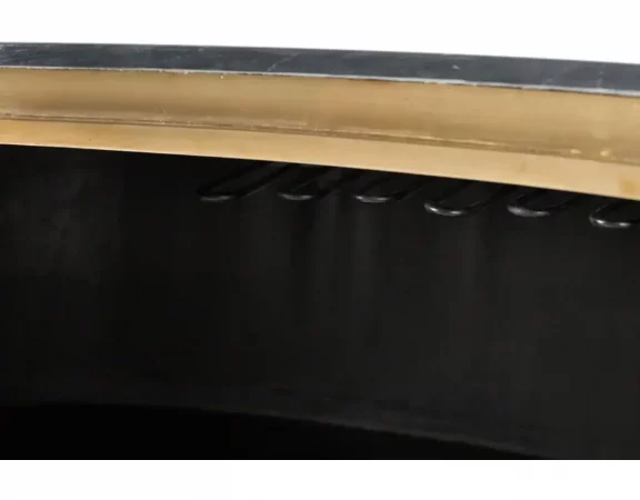 Mueble Bar de Diseño Contemporáneo con Encimera de Mármol Negro y Detalles Dorados–145x57x110cm-MOVIL (6)