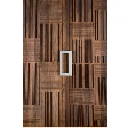 Mueble Bar de Madera Mango 2 Puertas con Patas de Metal - Giner y Colomer (1)