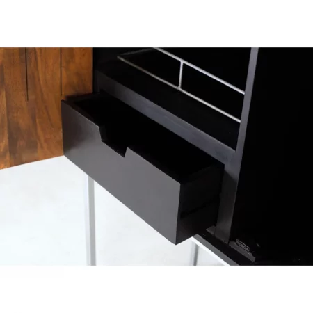 Mueble Bar de Madera Mango 2 Puertas con Patas de Metal - Giner y Colomer (3)