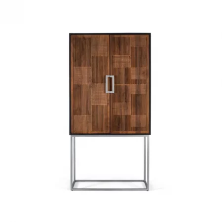 Mueble Bar de Madera Mango 2 Puertas con Patas de Metal - Giner y Colomer (5)