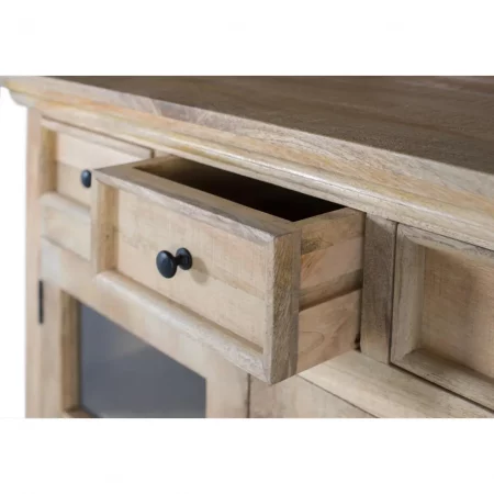 Mueble Botellero Fabricada en Madera de Mango 98x45x190 Cm - Giner y Colomer4