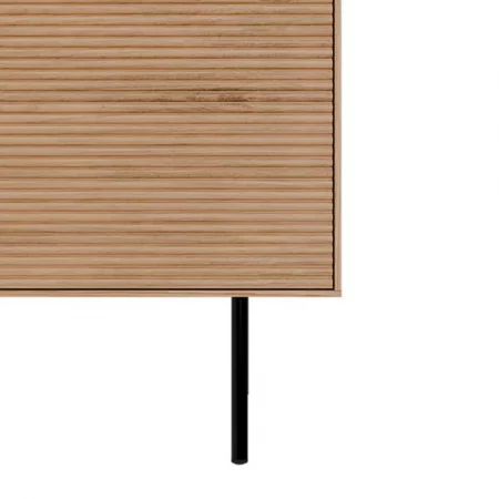 Mueble T.V. Chapa Roble 2 Puertas Madera + 2 Cajones Patas Metal Mod. TULSA 160x40x53 - Somcasa (7)