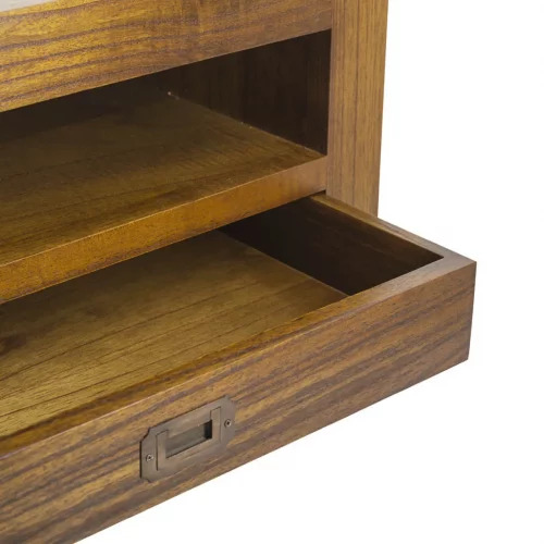 Mueble TV 2 Cajones + 1 Hueco Madera Mindi Colección Star 130x40x40 Cm - Moycor (2)