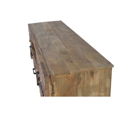 Mueble TV 2 Puertas + 1 Cajón Madera Mango 180x50x60 Cm - Giner y Colomer (6)