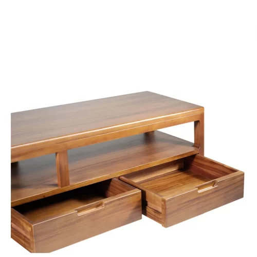 Mueble TV 3 Cajones Madera Caoba Colección Oporto 160x40x45 Cm - Moycor (2)