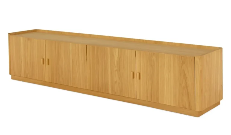 Mueble TV 4P Nereide Chapado Fresno Natural 180x40x40 Cm - Imori (4)