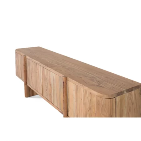 Mueble TV Madera de Acacia Natural 170x40x51 Cm - Giner y Colomer (1)