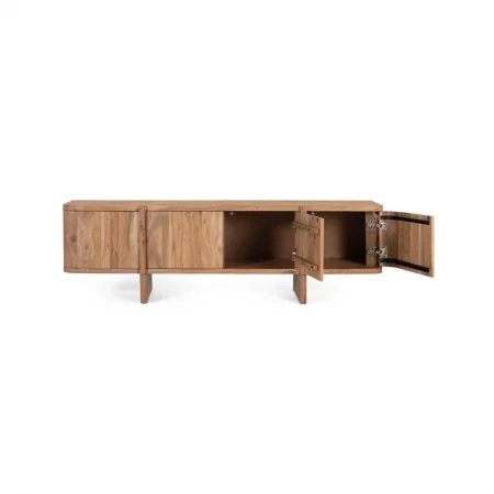 Mueble TV Madera de Acacia Natural 170x40x51 Cm - Giner y Colomer (2)