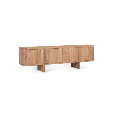Mueble TV Madera de Acacia Natural 170x40x51 Cm - Giner y Colomer (6)